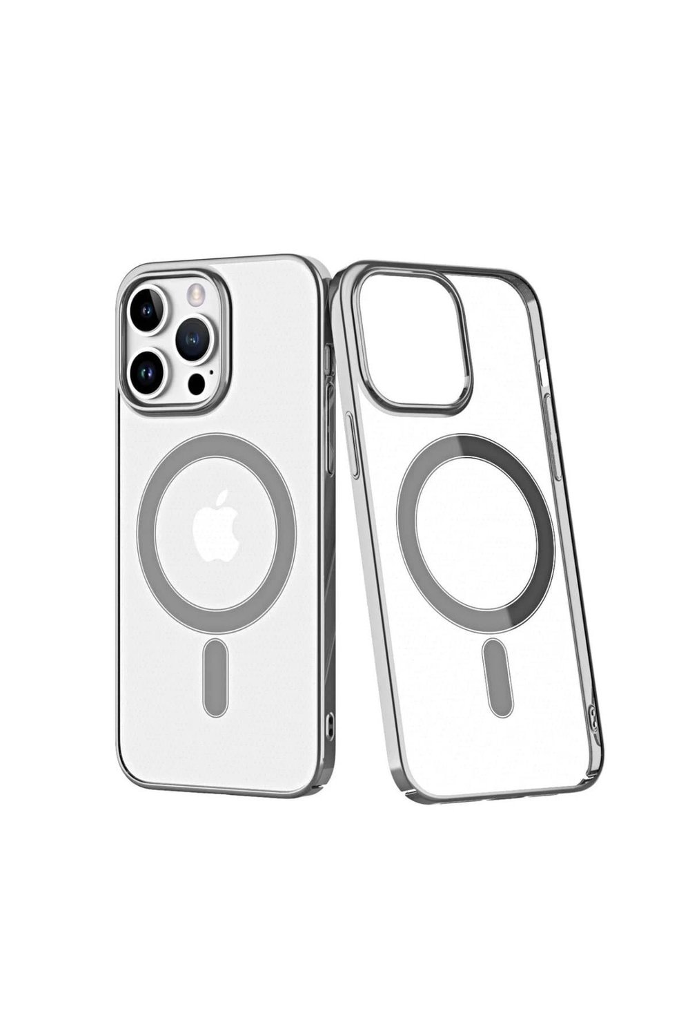 Mey İthalat®  iPhone 14 Pro Kılıf Element Magneticsafe Sert Kapak - Gümüş