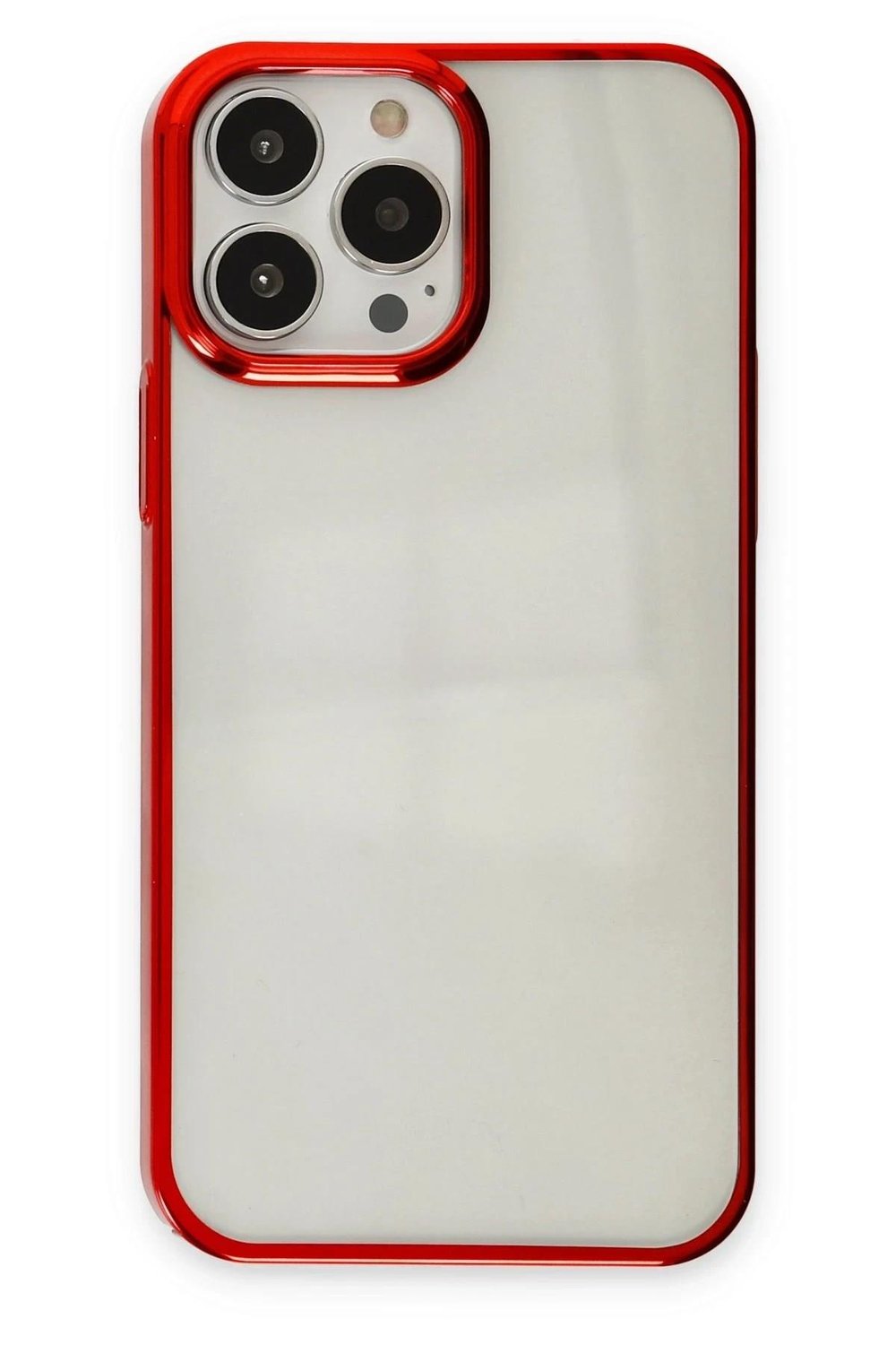 Mey İthalat®  iPhone 14 Pro Kılıf Element Silikon - Kırmızı