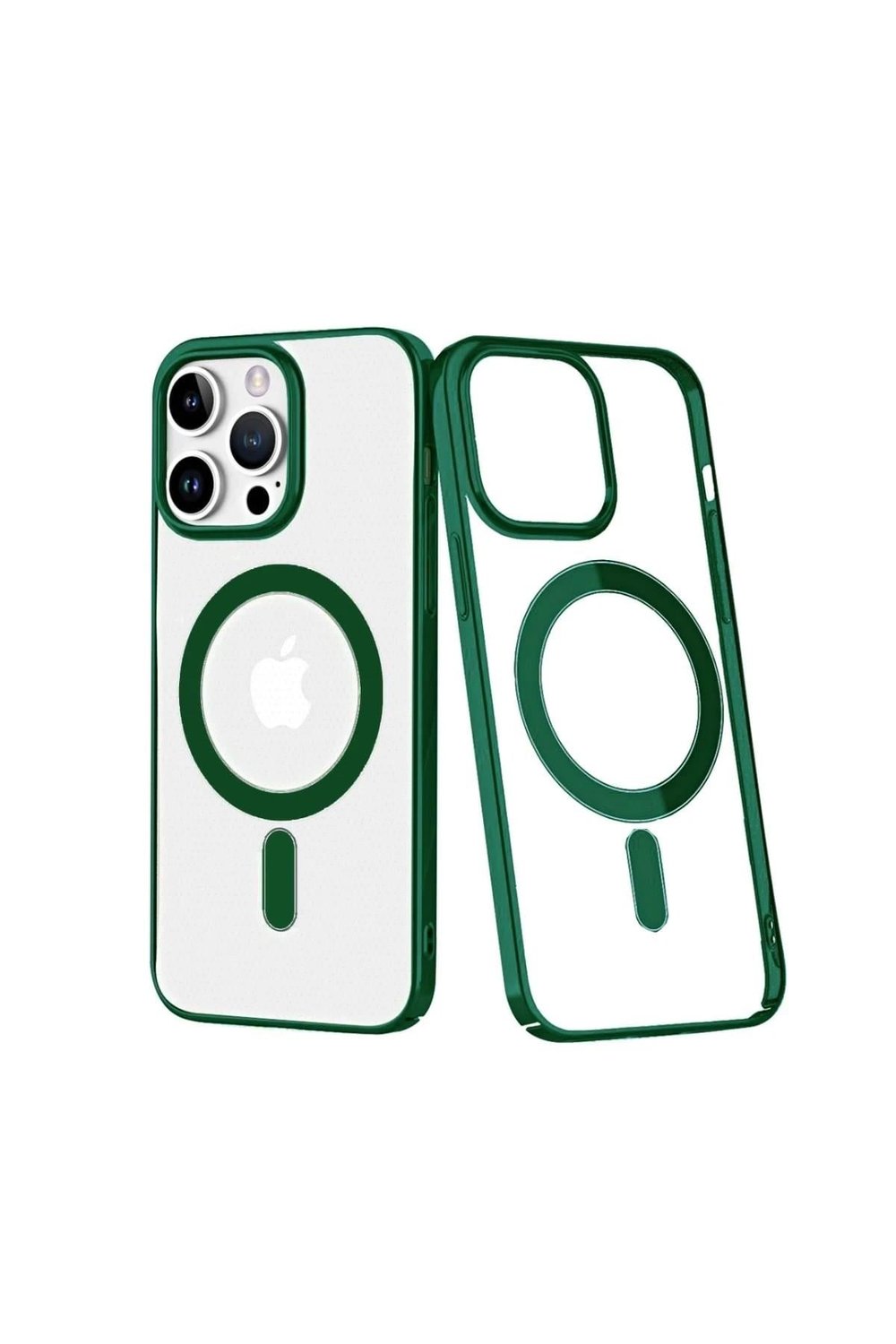 Mey İthalat®  iPhone 14 Pro Kılıf Element Magneticsafe Sert Kapak - Köknar Yeşili