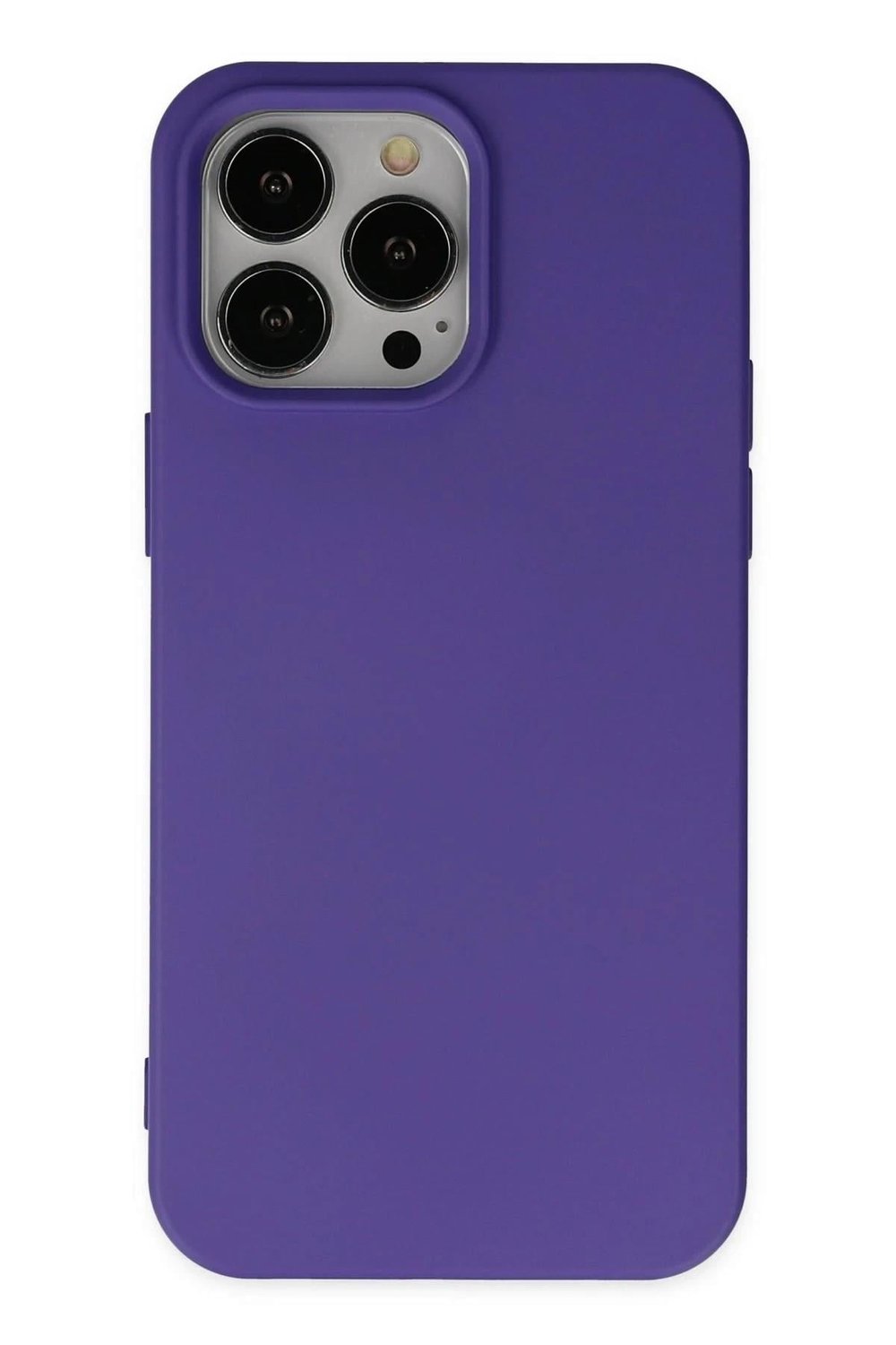 Mey İthalat®  iPhone 14 Pro Kılıf Nano içi Kadife Silikon - Mor