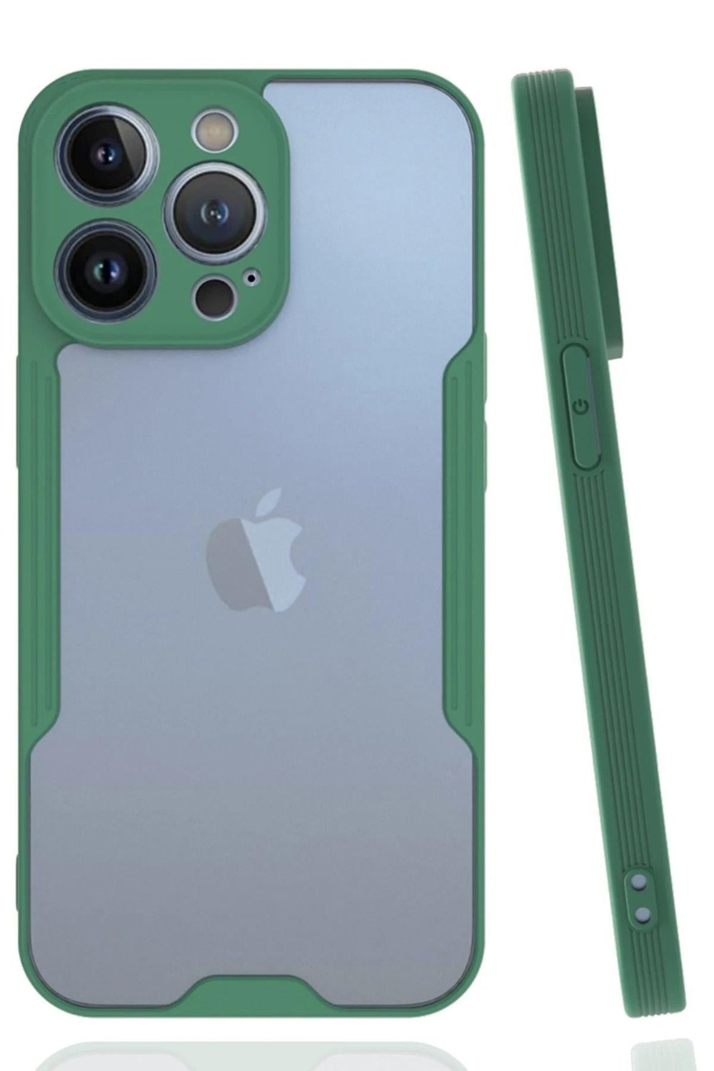 Mey İthalat®  iPhone 14 Pro Kılıf Platin Silikon - Yeşil