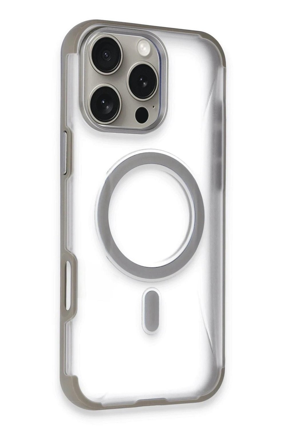 Mey İthalat®  iPhone 14 Pro Max Hilton Magsafe Kapak - Titan Gri