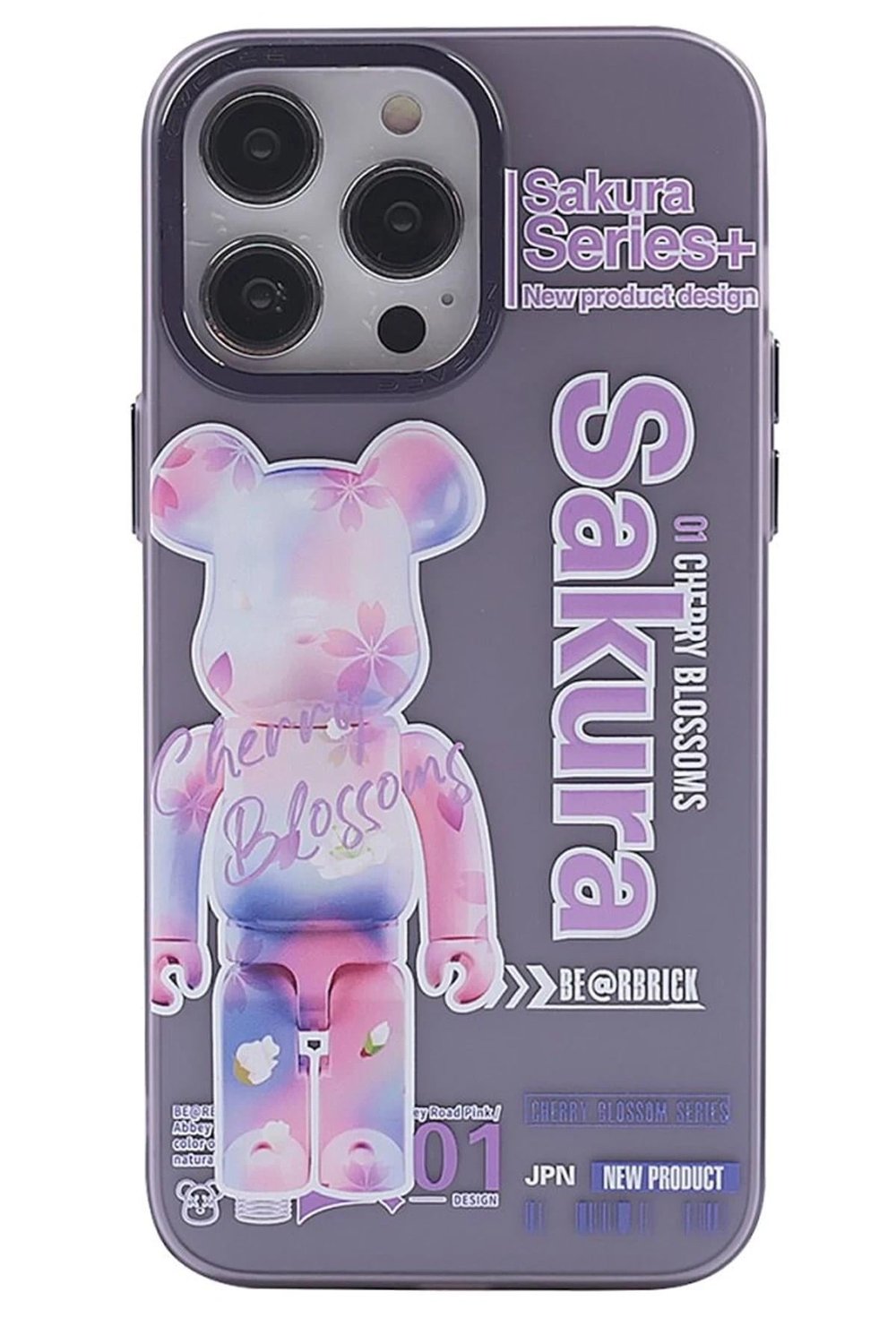 Mey İthalat®  iPhone 14 Pro Max Kılıf  Desenli Kapak -  Mor - 1