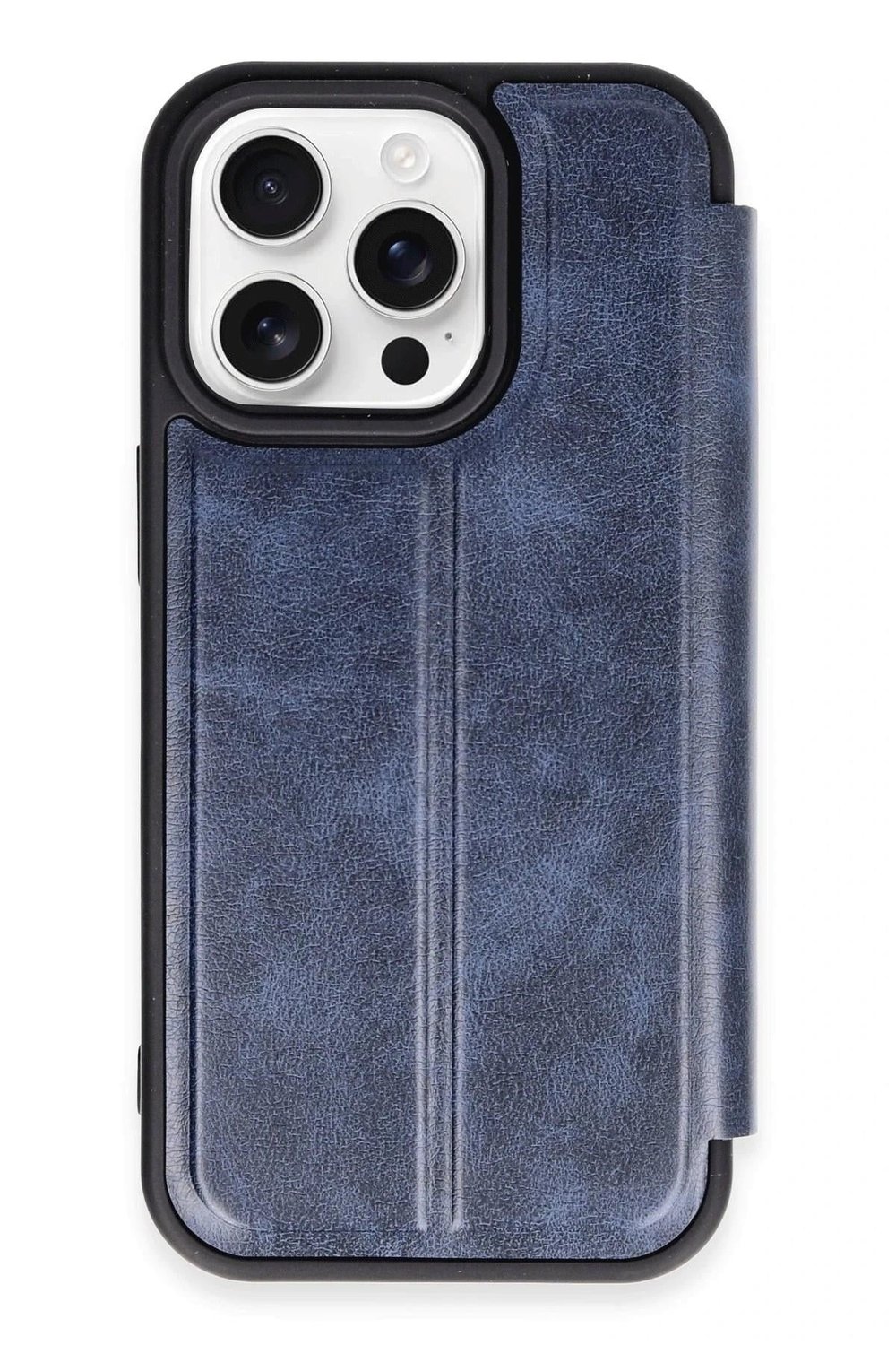 Mey İthalat®  iPhone 14 Pro Max Kılıf Flip Cover - Lacivert