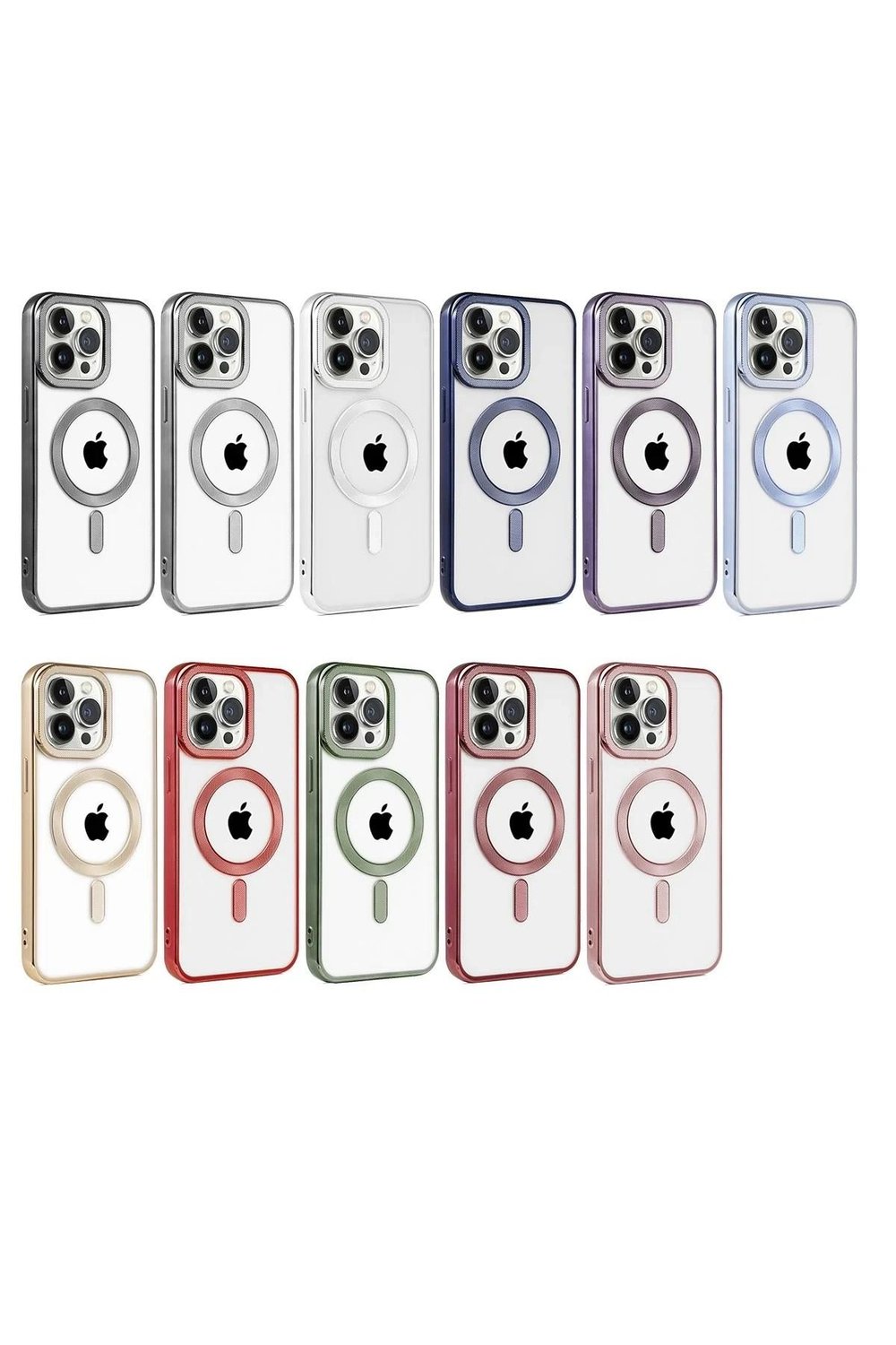 Mey İthalat®  iPhone 14 Pro Max Kılıf Kronos Magsafe Kapak - Sierra Blue