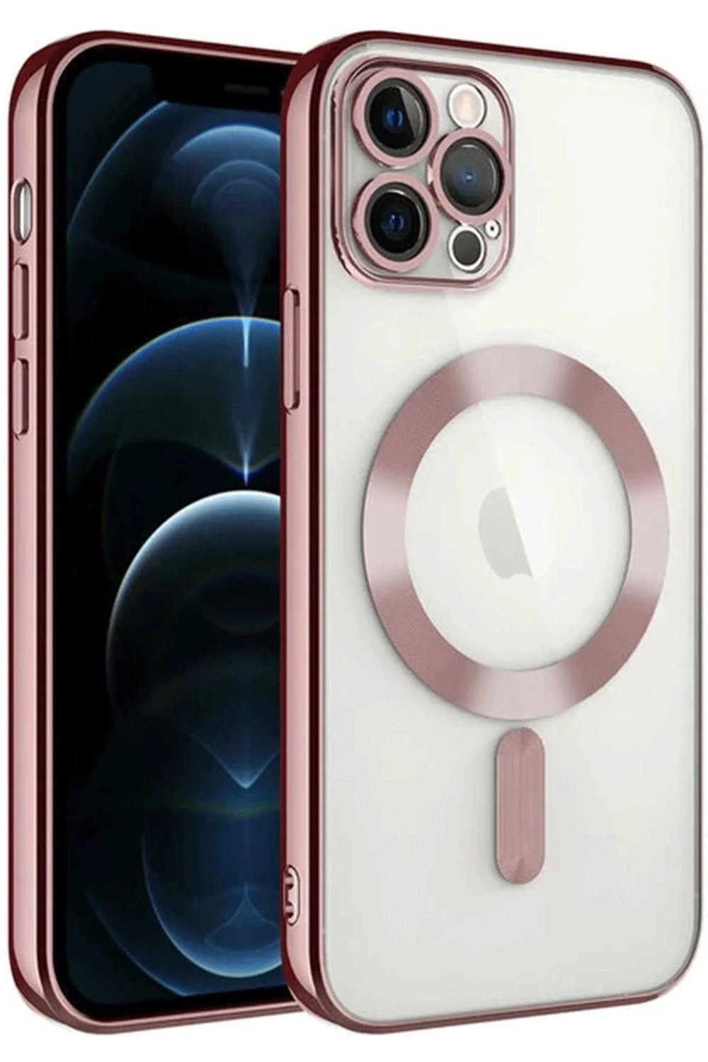 Mey İthalat®  iPhone 14 Pro Max Kılıf Kross Magneticsafe Kapak - Rose