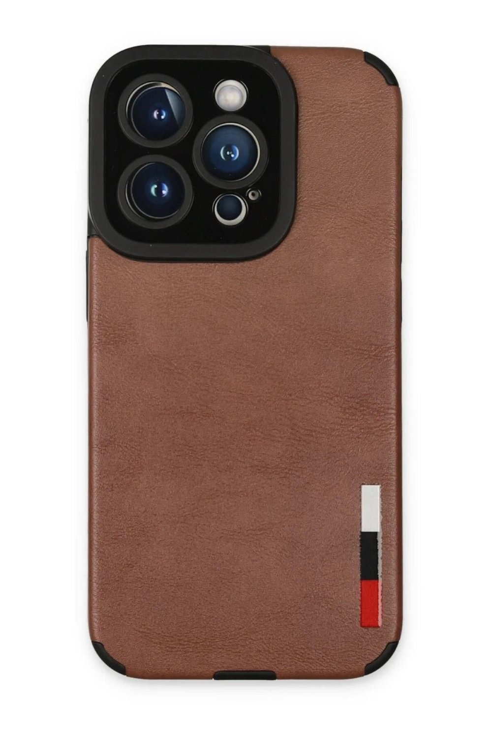 Mey İthalat®  iPhone 14 Pro Max Kılıf Loop Deri Silikon - Kahverengi