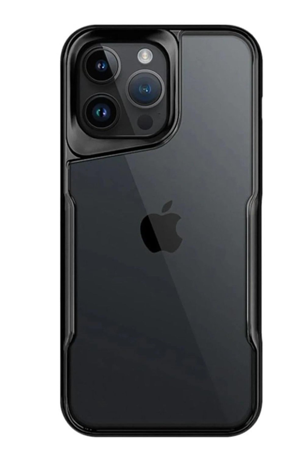 Mey İthalat®  iPhone 15 Pro Kılıf Boyi Silikon Kapak - Siyah