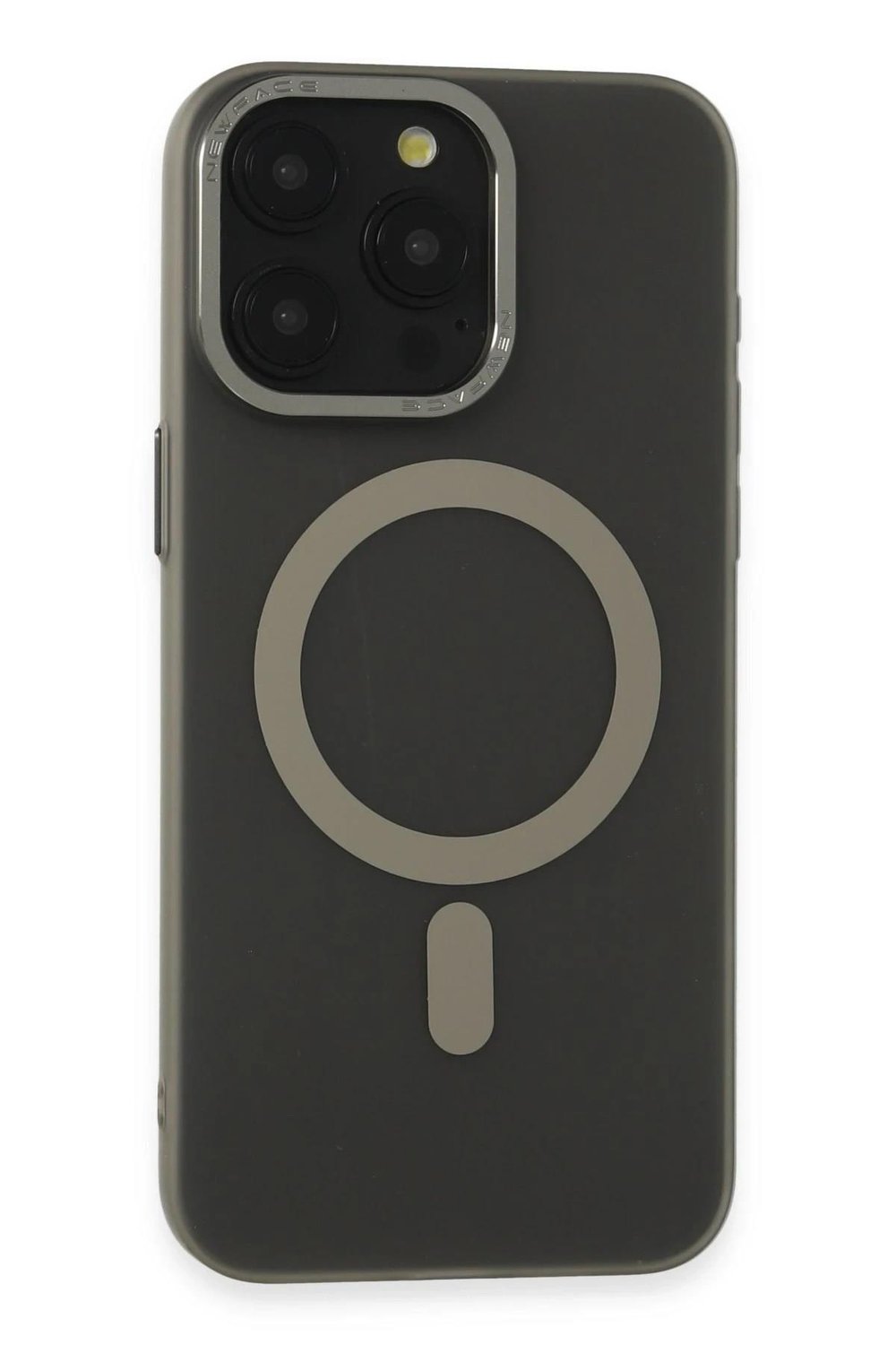 Mey İthalat®  iPhone 15 Pro Kılıf Lodos Magneticsafe Mat Kapak - Titan Gri