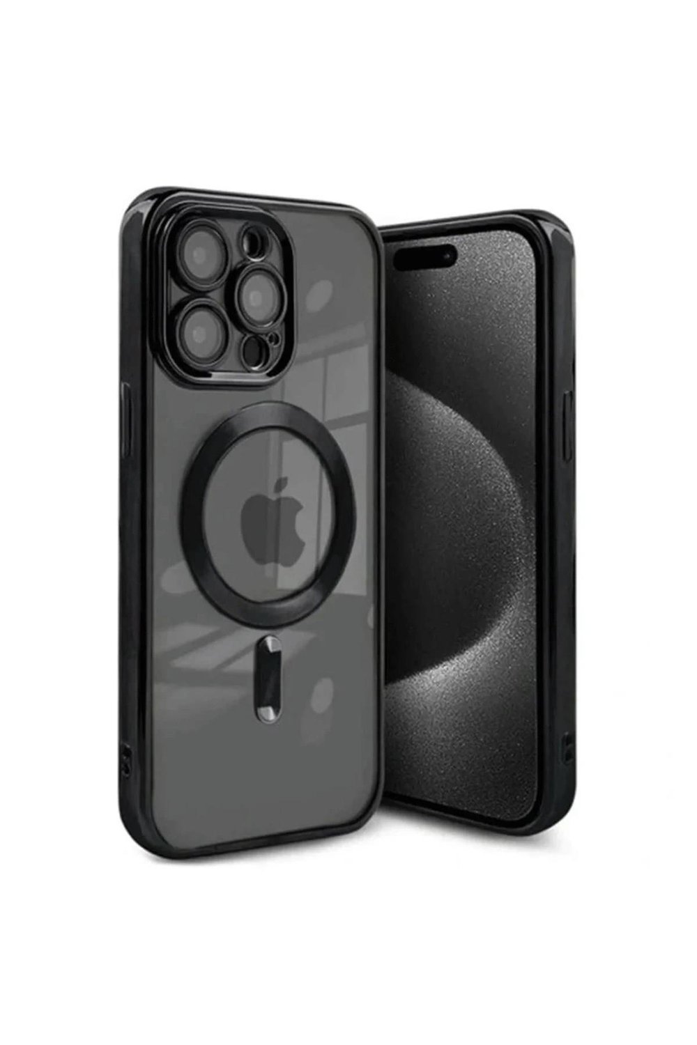 Mey İthalat®  iPhone 15 Pro Max Kılıf Kross Magneticsafe Kapak - Siyah