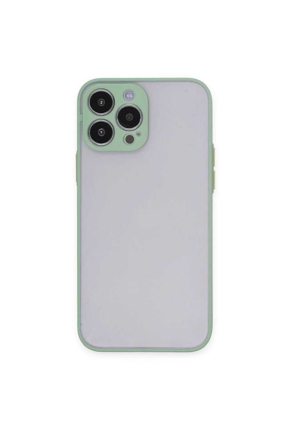 Mey İthalat®  iPhone 15 Pro Max Kılıf Montreal Silikon Kapak - Açık Yeşil