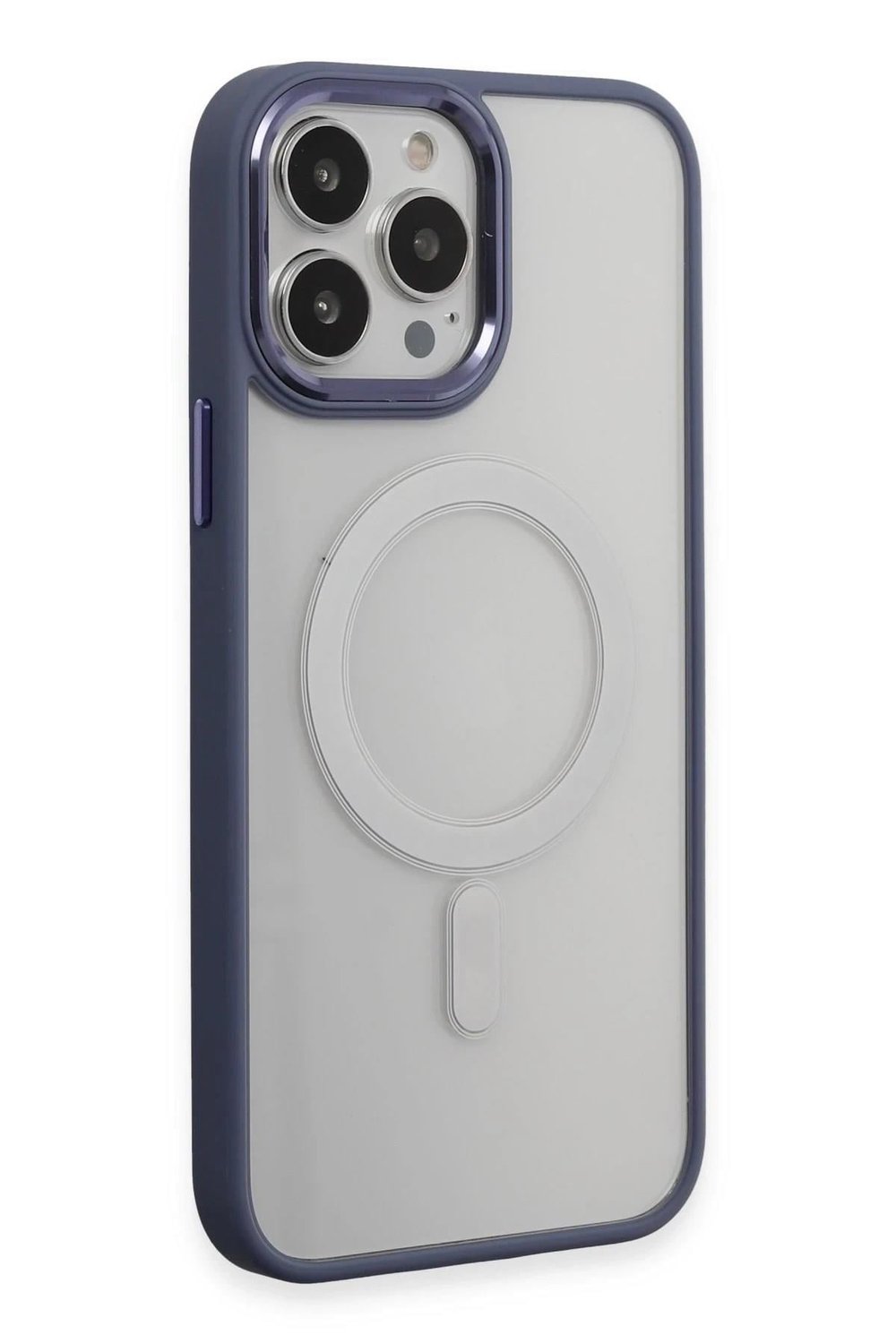 Mey İthalat®  iPhone 15 Pro Max Kılıf Room Magneticsafe Silikon - Sierra Blue