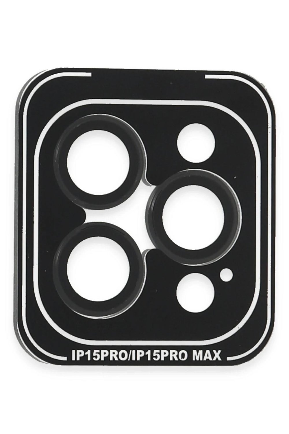 Mey İthalat®  iPhone 15 Pro Max PVD Metal Kamera Lens - Siyah