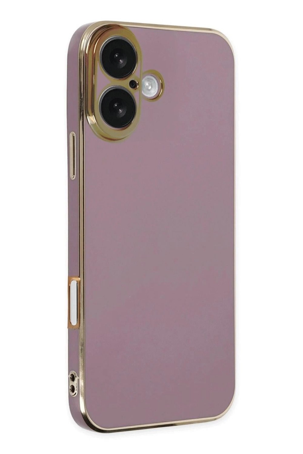Mey İthalat®  iPhone 16 Kılıf Volet Silikon - Mor