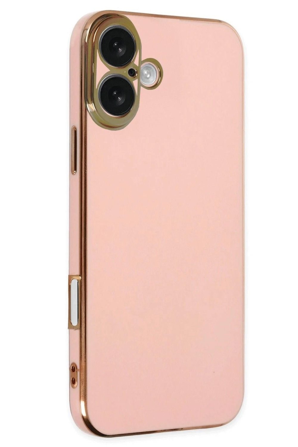 Mey İthalat®  iPhone 16 Kılıf Volet Silikon - Pembe