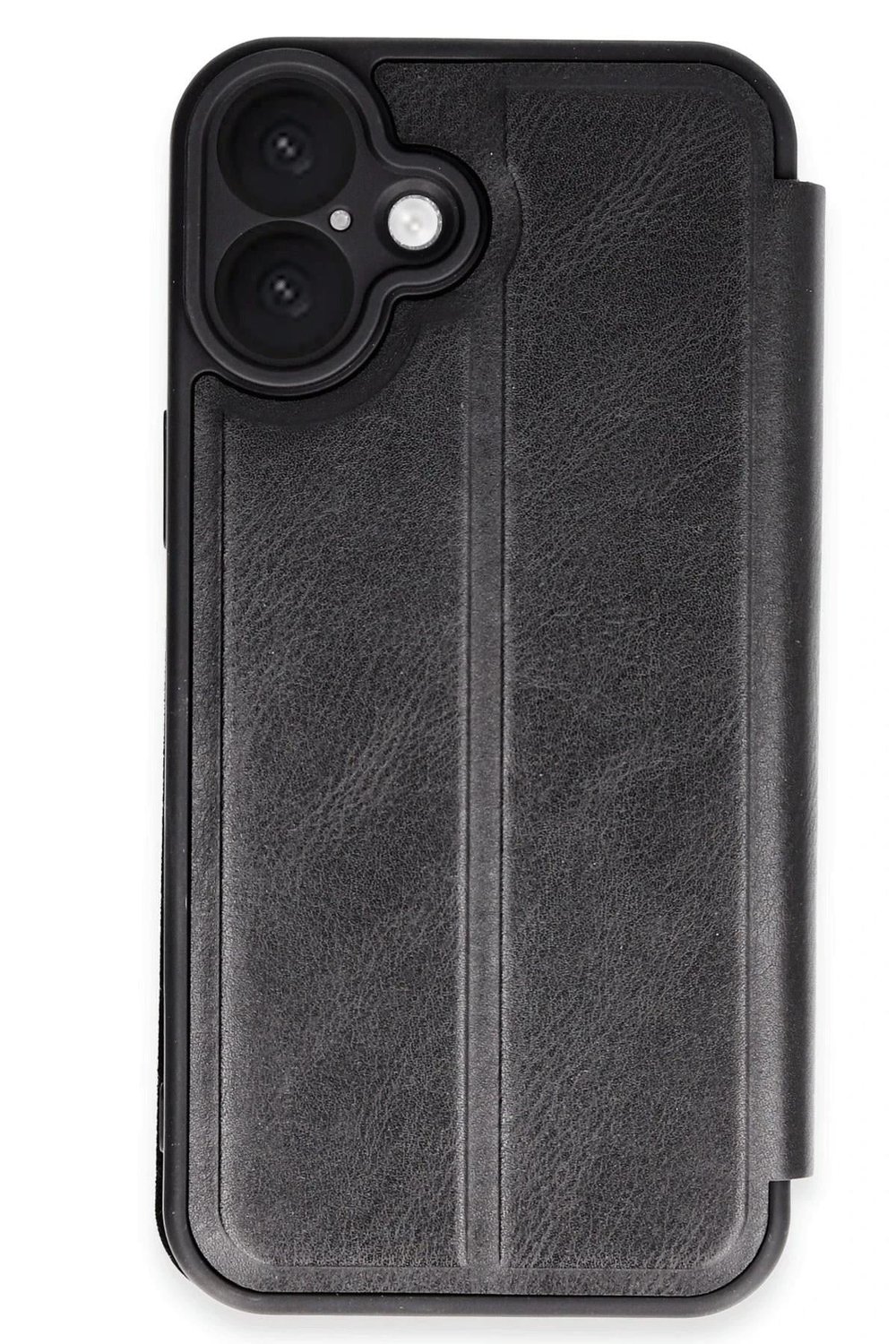 Mey İthalat®  iPhone 16 Plus Kılıf Flip Cover - Siyah