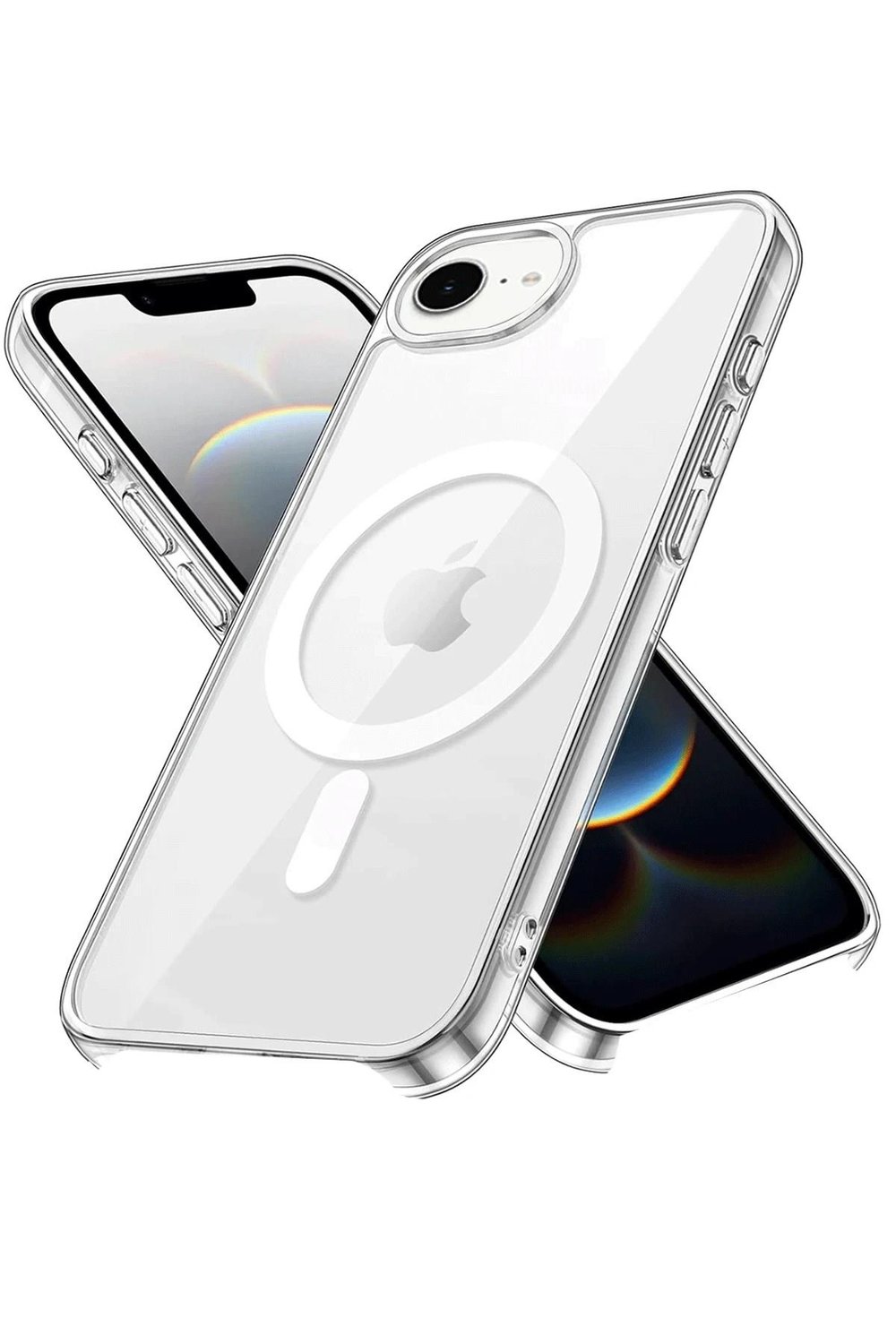 Mey İthalat®  iPhone 16E Kılıf Pc Real Magsafe Kapak - Şeffaf