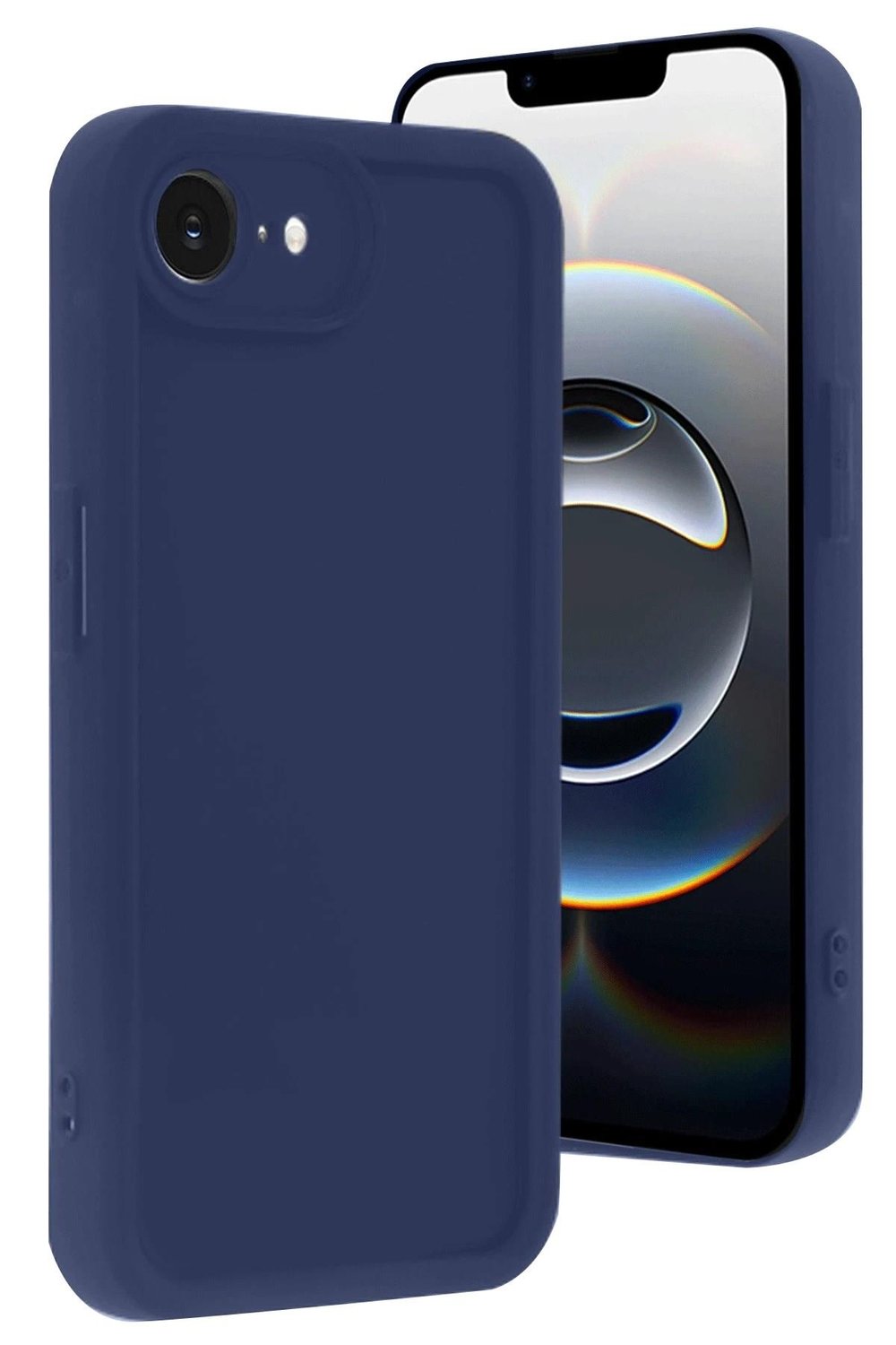 Mey İthalat®  iPhone 16E Kılıf Viera Silikon - Lacivert