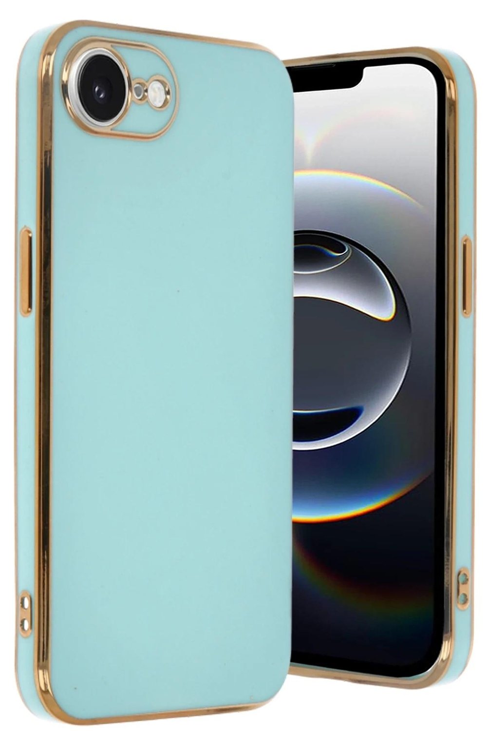 Mey İthalat®  iPhone 16E Kılıf Volet Silikon - Açık Yeşil