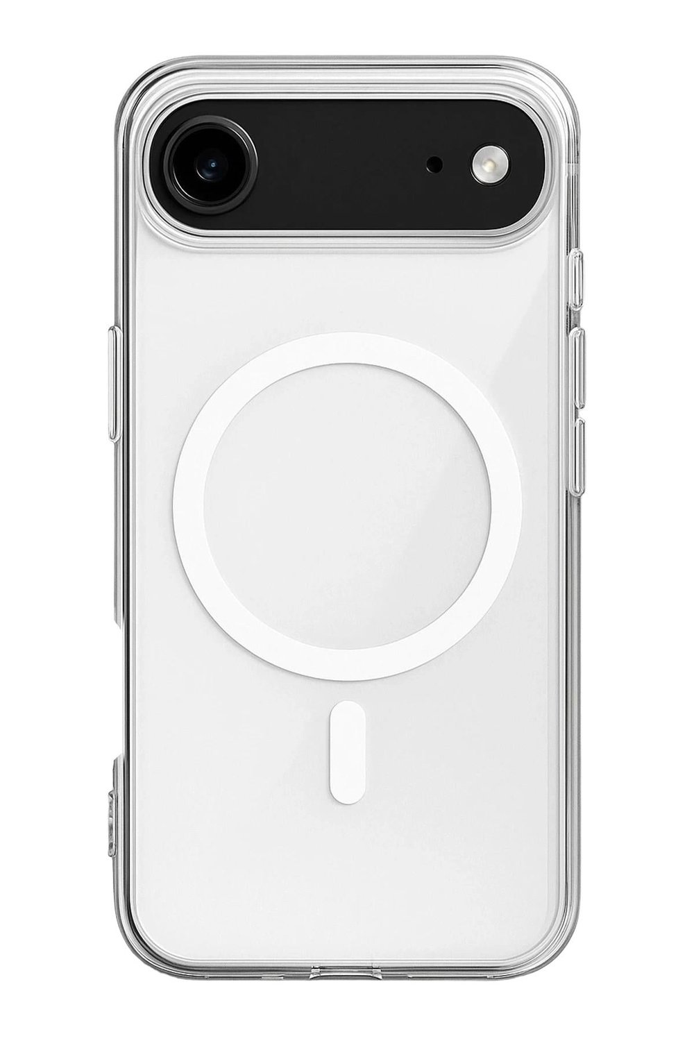 Mey İthalat®  iPhone 17 Air Kılıf Magneticsafe Şeffaf Silikon - Şeffaf