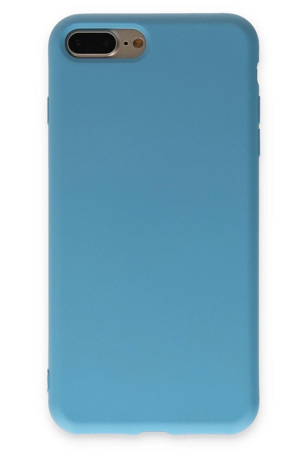 Mey İthalat®  iPhone 7 Plus Kılıf Nano içi Kadife Silikon - Mavi