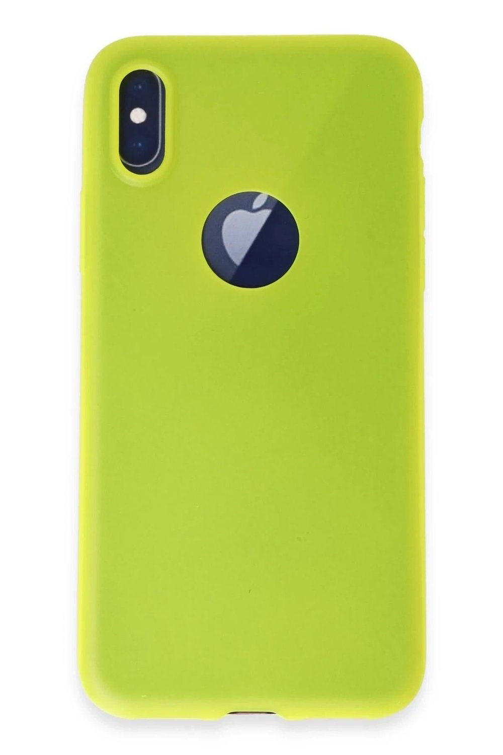 Mey İthalat®  iPhone X Kılıf First Silikon - Parlak Sarı