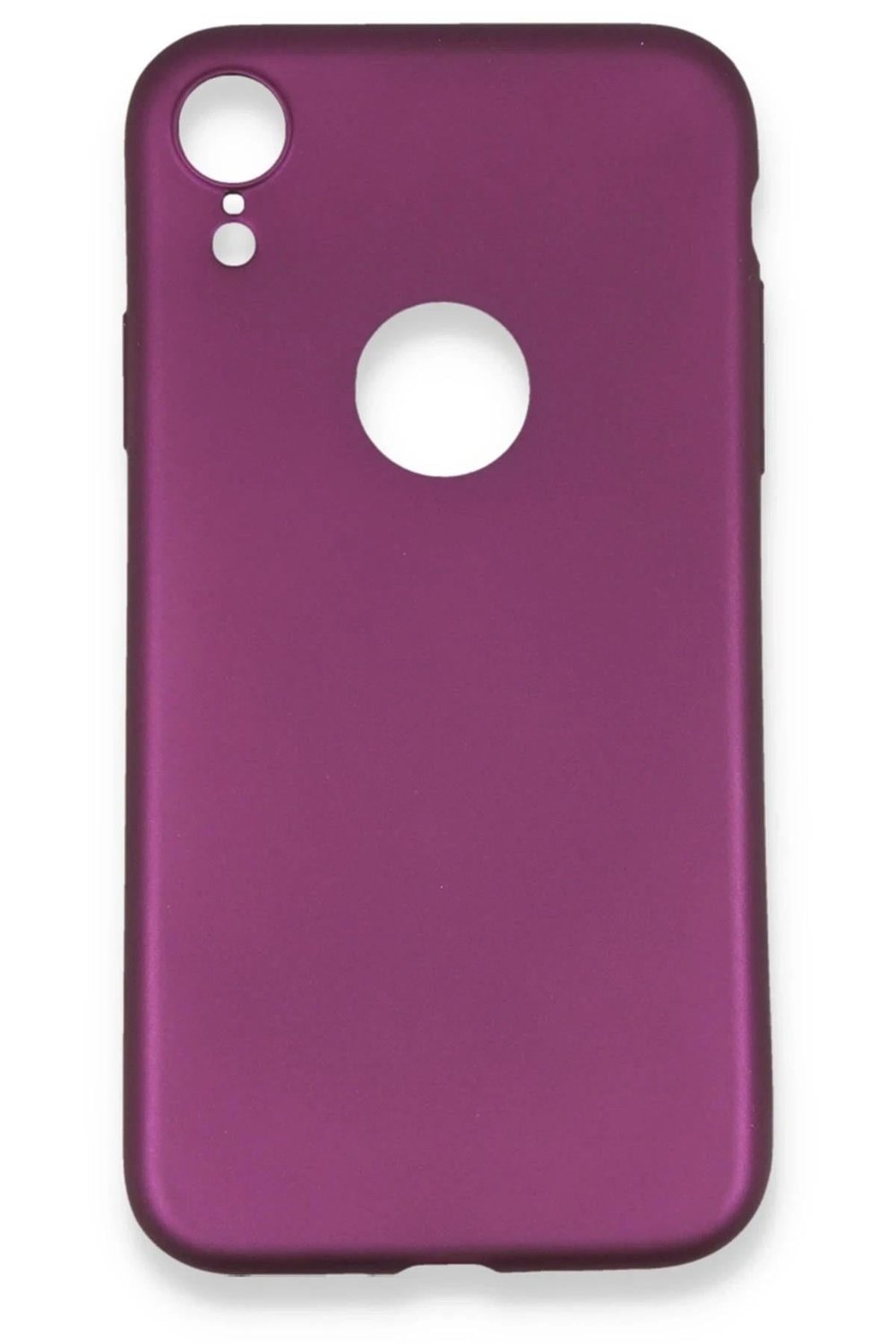 Mey İthalat®  iPhone XR Kılıf First Silikon - Mürdüm