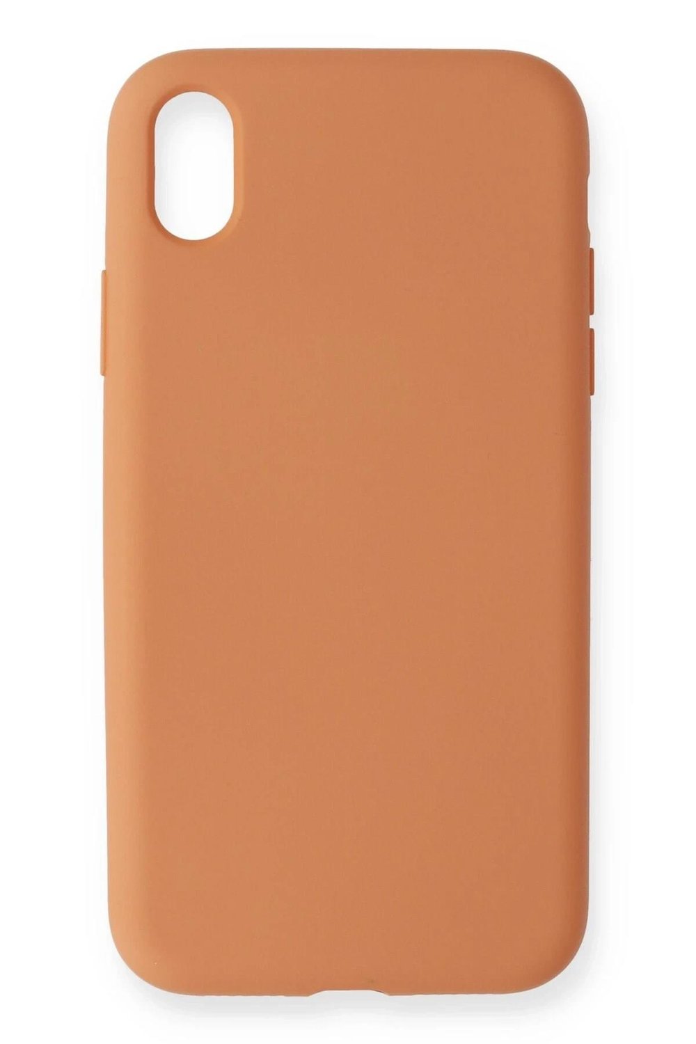 Mey İthalat®  iPhone XR Kılıf Nano içi Kadife Silikon - Turuncu