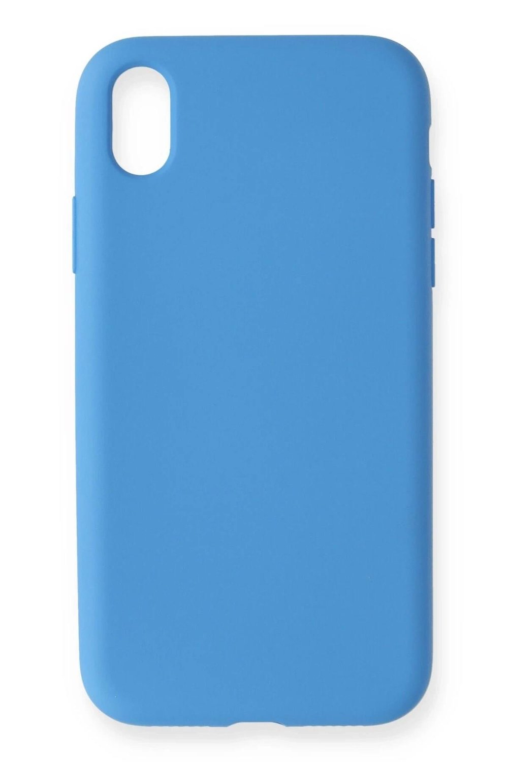 Mey İthalat®  iPhone XR Kılıf Nano içi Kadife Silikon - Mavi