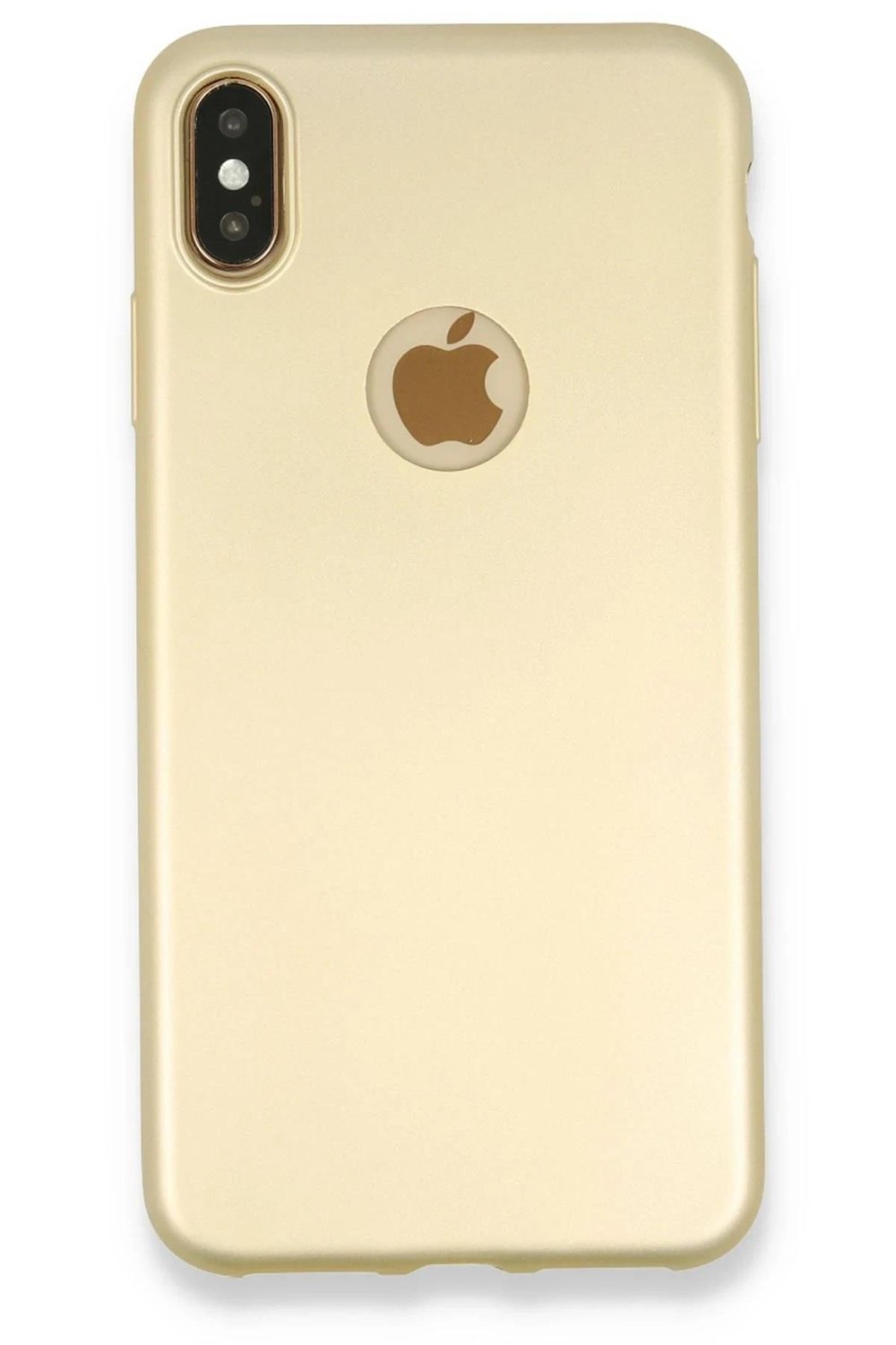 Mey İthalat®  iPhone XS Max Kılıf First Silikon - Gold