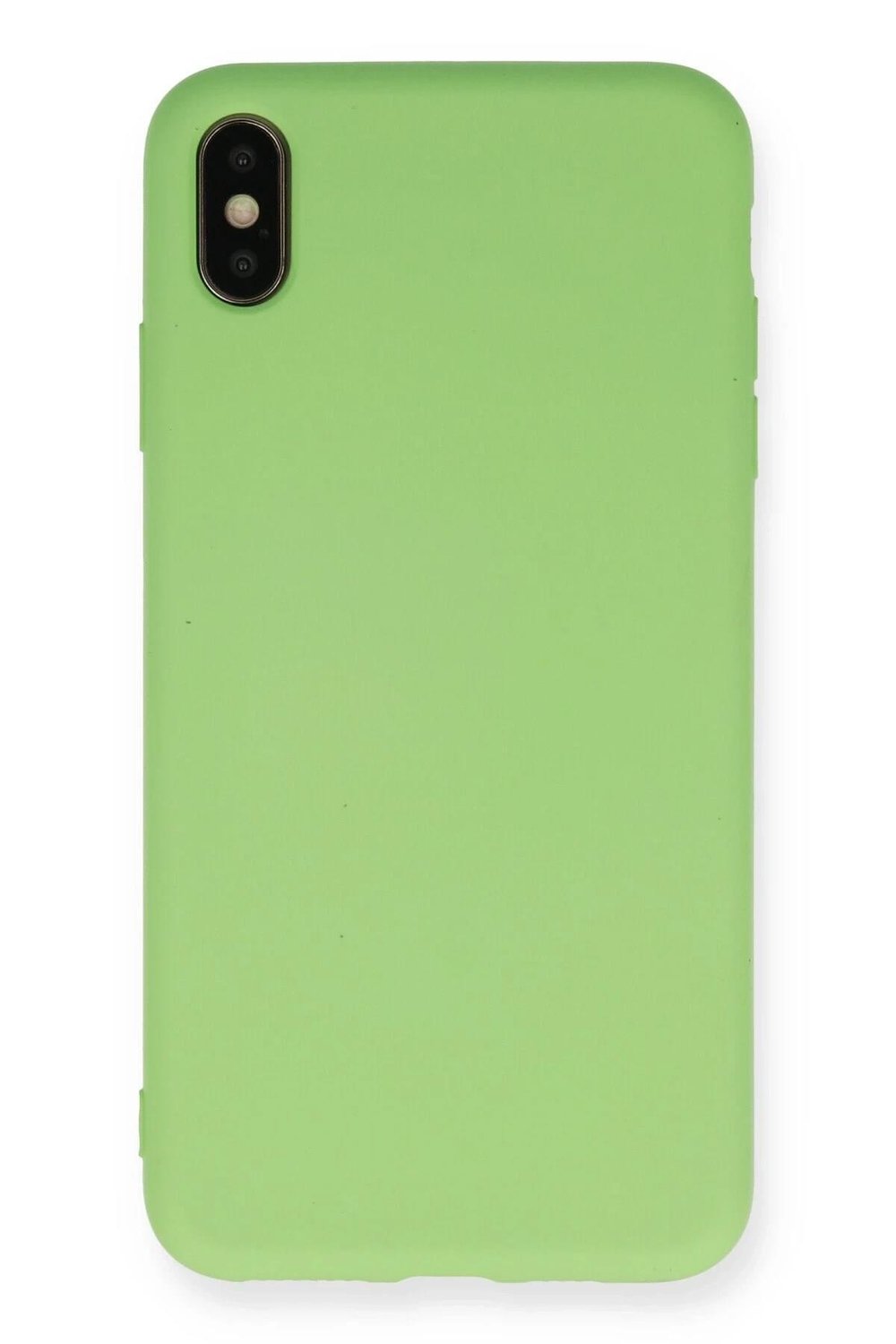 Mey İthalat®  iPhone XS Max Kılıf Nano içi Kadife Silikon - Açık Yeşil