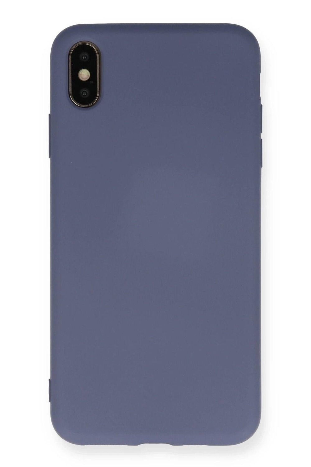 Mey İthalat®  iPhone XS Max Kılıf Nano içi Kadife Silikon - Gri