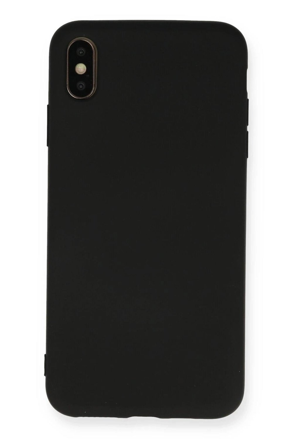 Mey İthalat®  iPhone XS Max Kılıf Nano içi Kadife Silikon - Siyah