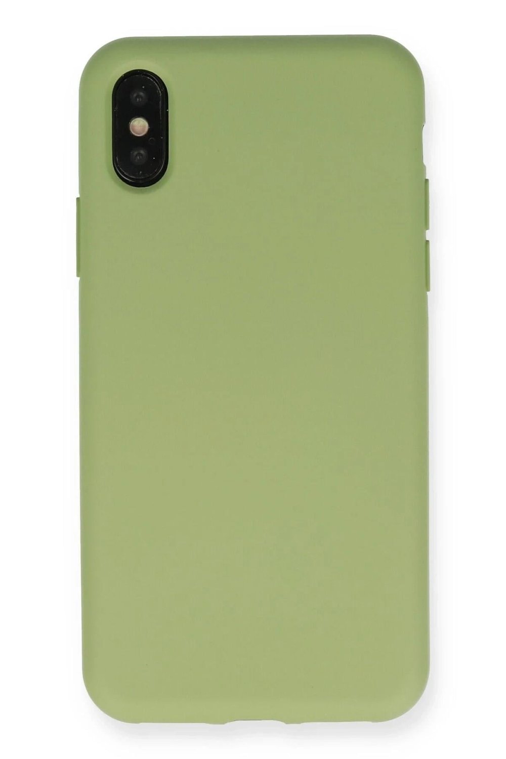 Mey İthalat®  iPhone XS Max Kılıf Nano içi Kadife Silikon - Yeşil