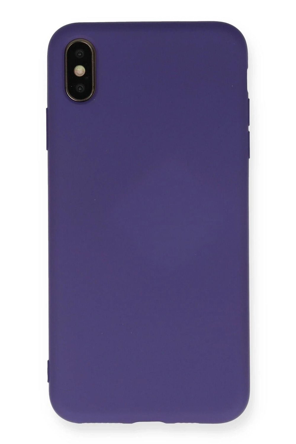 Mey İthalat®  iPhone XS Max Kılıf Nano içi Kadife Silikon - Mor