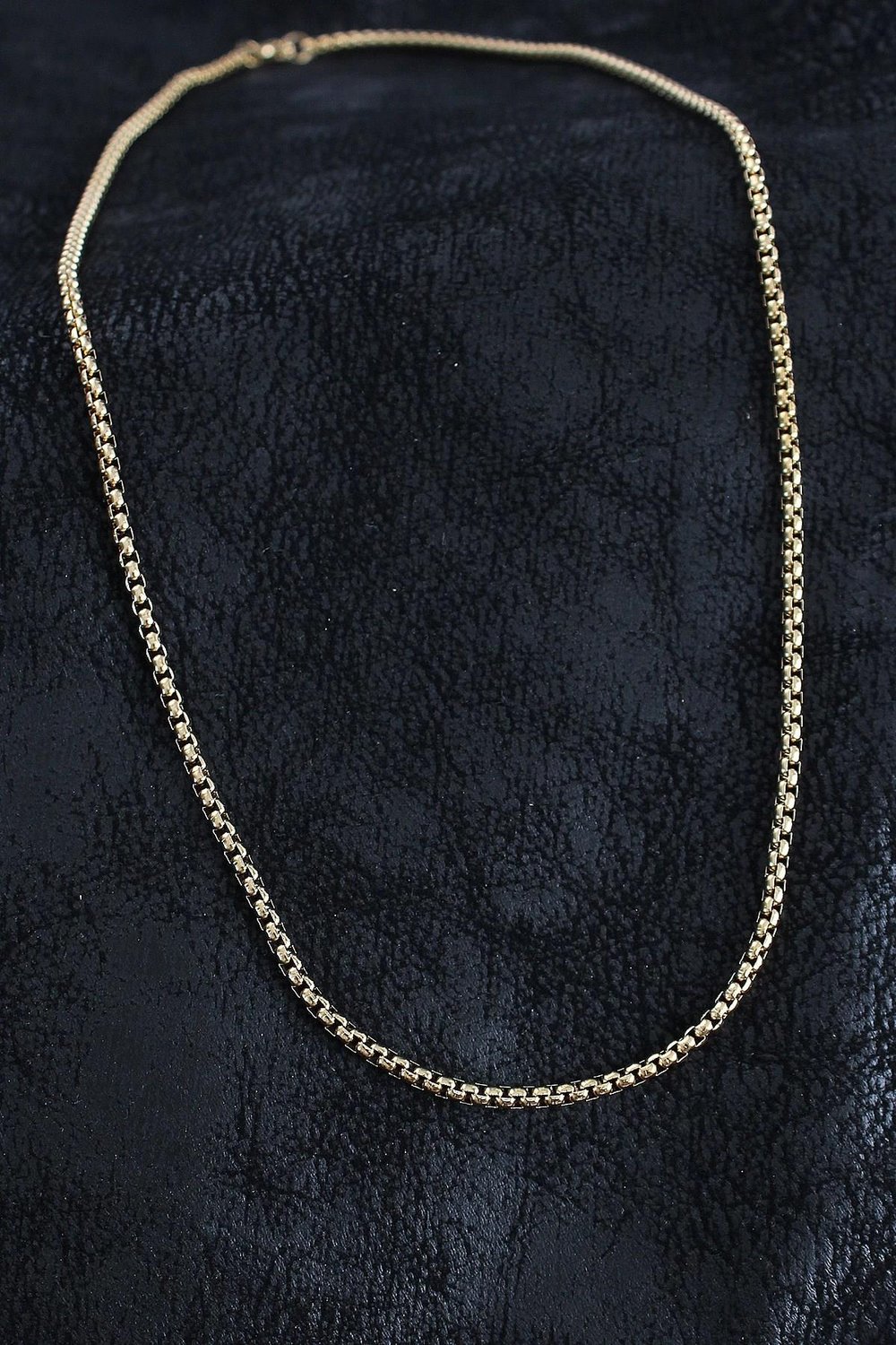 Mey İthalat® 316L Çelik Örme Zincir Model Gold Renk Erkek Kolye