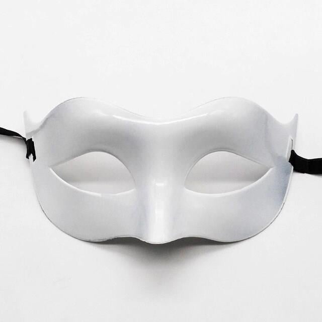 Mey İthalat® Beyaz Renk Masquerade Kostüm Partisi Venedik Balo Maskesi
