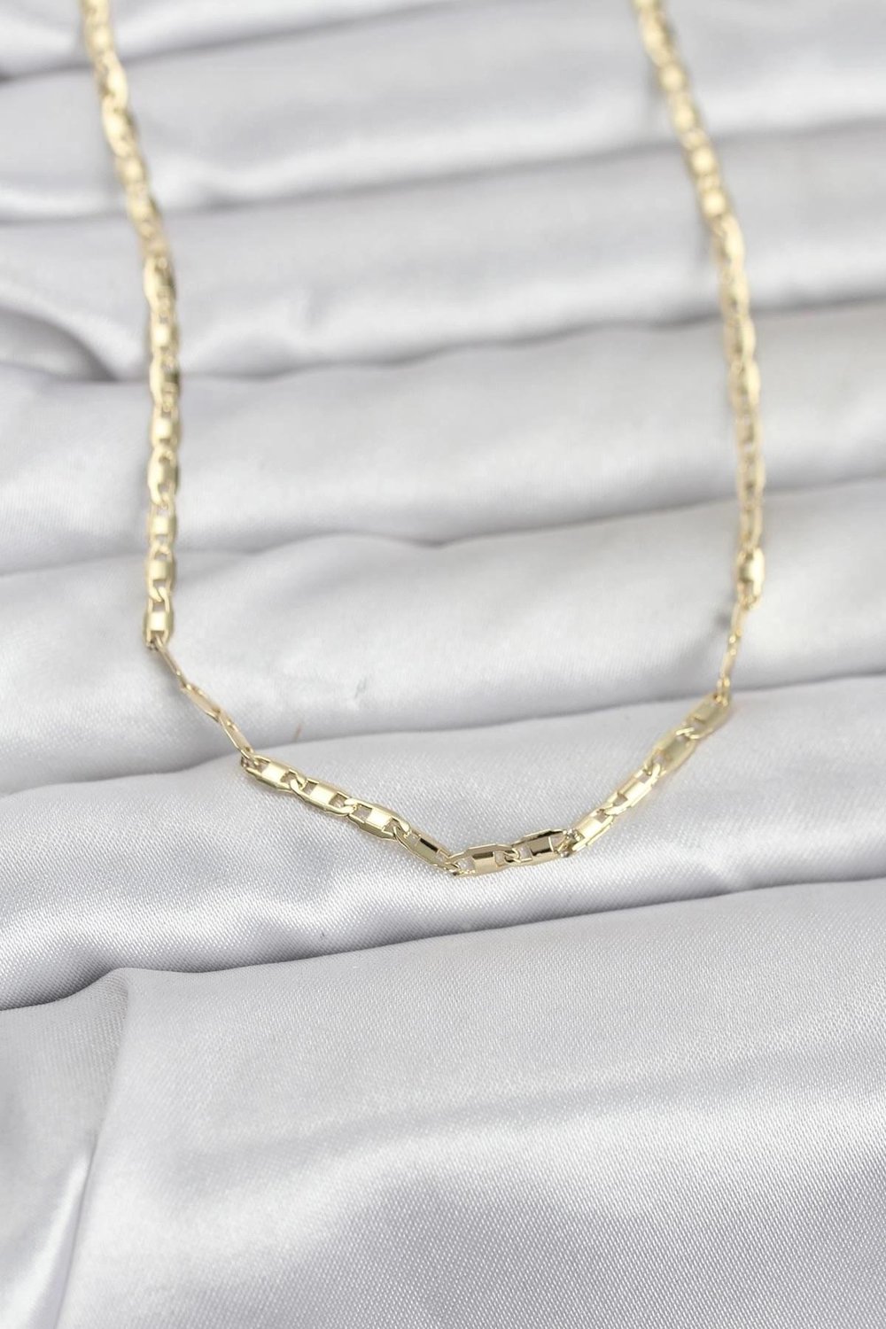 Mey İthalat® CM 14K Gold Renk Gemici Zincir Model 60 cm Kadın Kolye