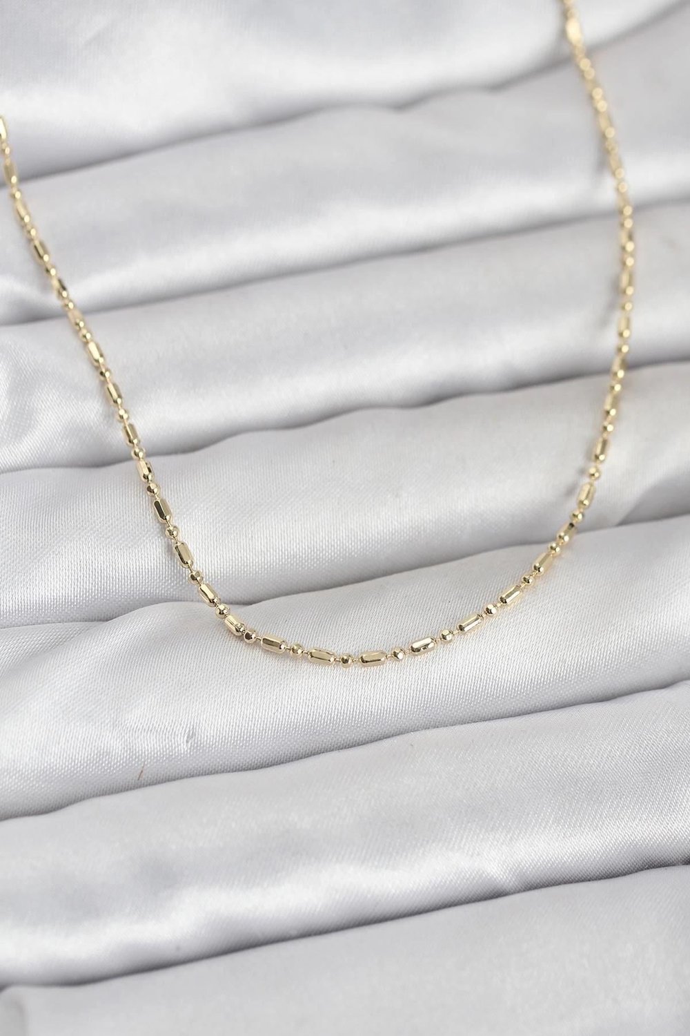 Mey İthalat® CM 14K Gold Renk Zincirli 60 cm Kadın Kolye