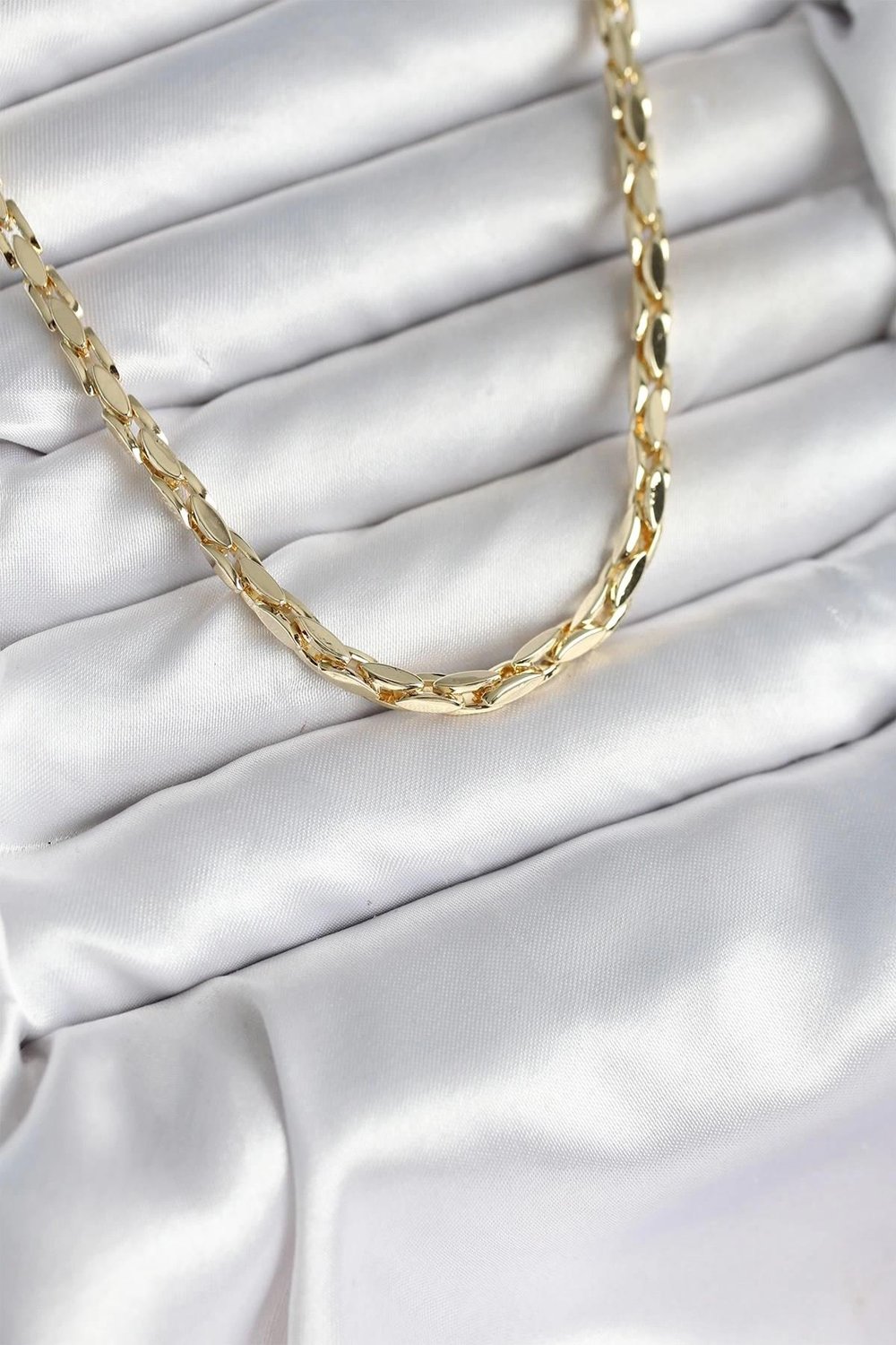 Mey İthalat® Pirinç Gold Renk 60 cm Zincir Kadın Kolye