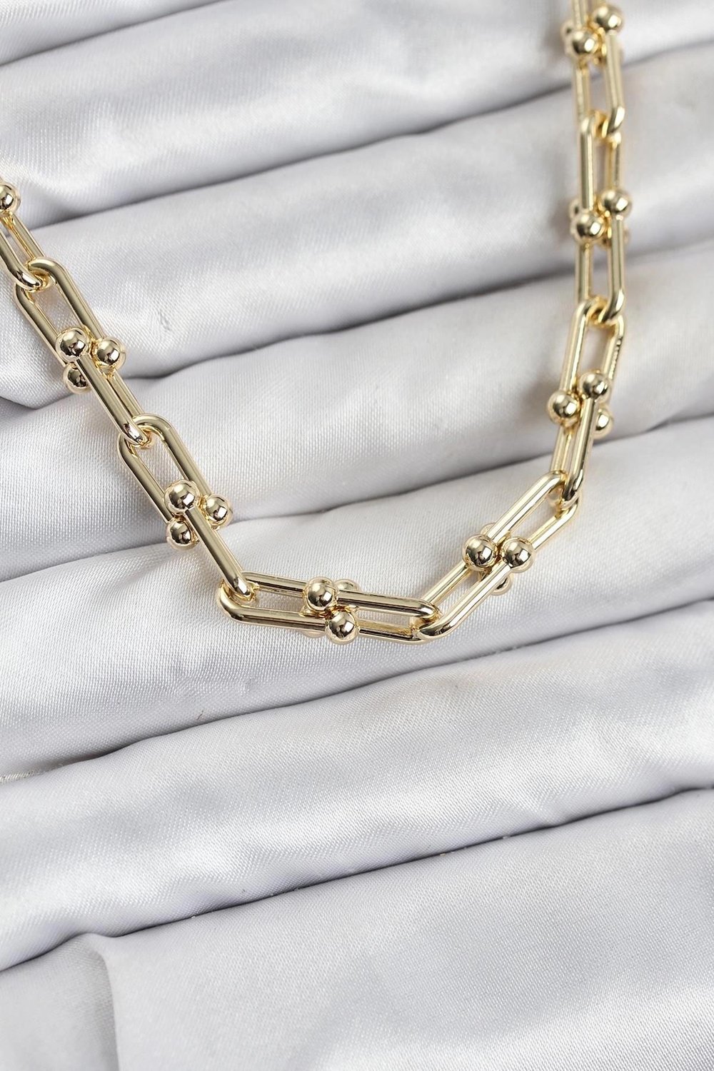 Mey İthalat® Pirinç Gold Renk Tifani Model Kadın Kolye