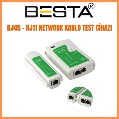 RJ45 / RJ11 Tester ADSL Kablo Cat5 Cat6 Kablo Test Cihazı