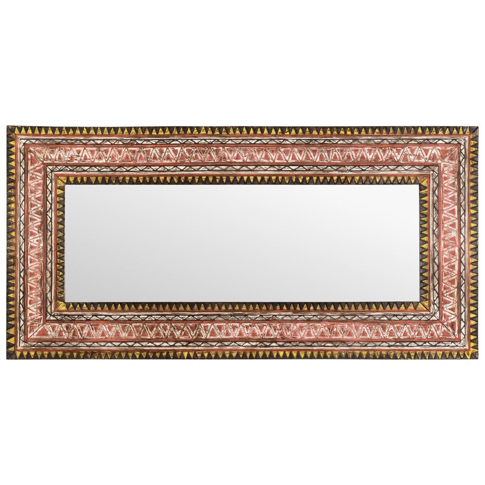 Ayna Ahşap Oyma Dikdörtgen  25 cm Bordür 200 cm x 100 cm