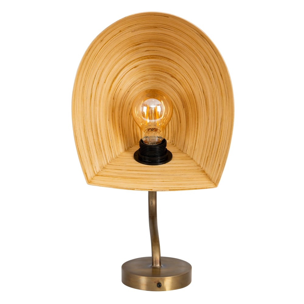 Bambu Aplik İstiridye Form    25 cm × 25 cm × 20 cm