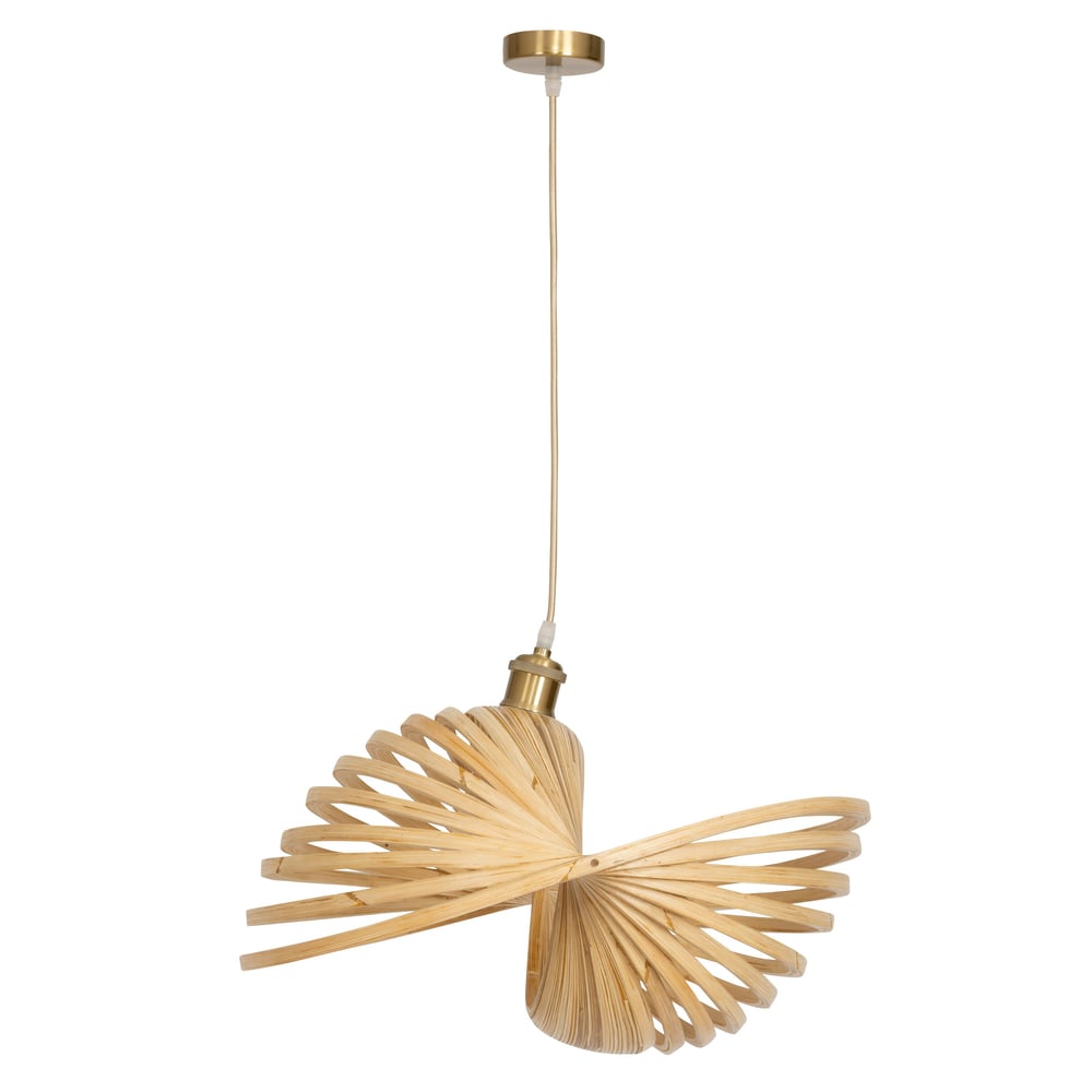 Bambu Tavan Aydınlatması Hazeran Form 50cm
