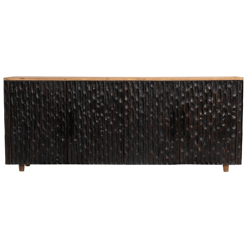 Büfe Ahşap Oymalı 4 kapılı 200 cm x 45 cm x 80 cm