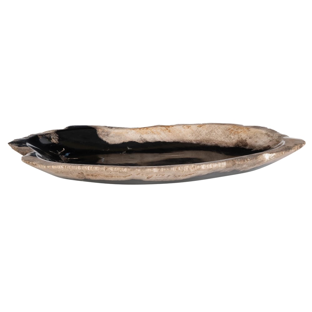 Dekoratif Bowl Fosil Ağaç -26 cm x 16 cm x 2 cm
