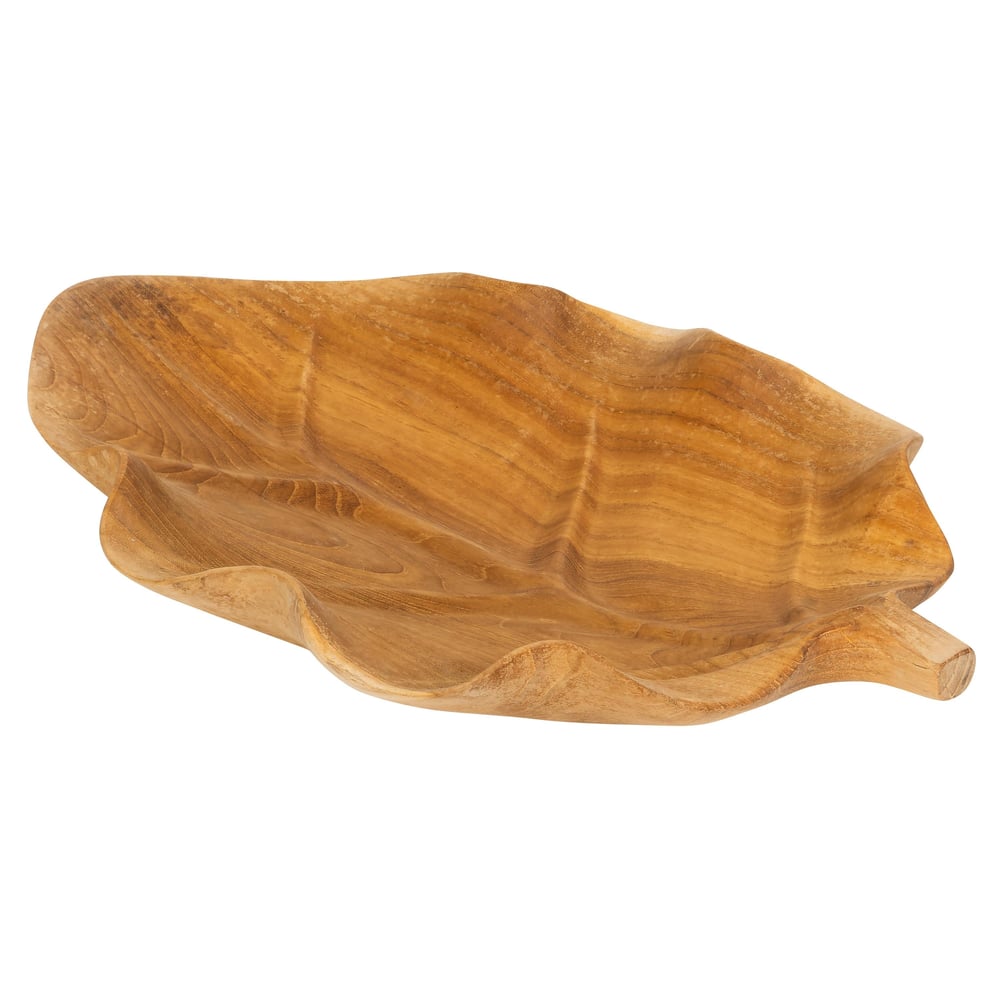 Dekoratif Gondol Leaf Teak 45 cm x 29 cm