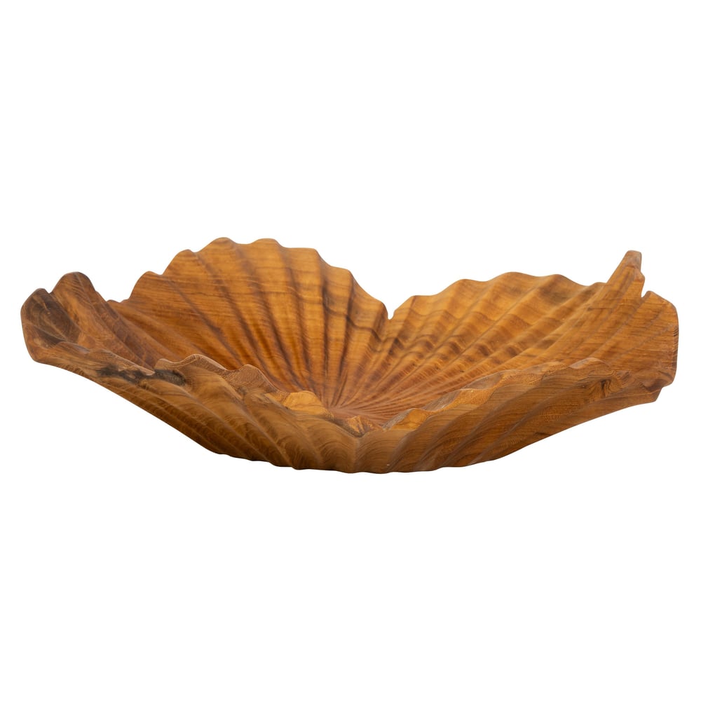 Dekoratif Gondol Lotus  Teak D.25 cm