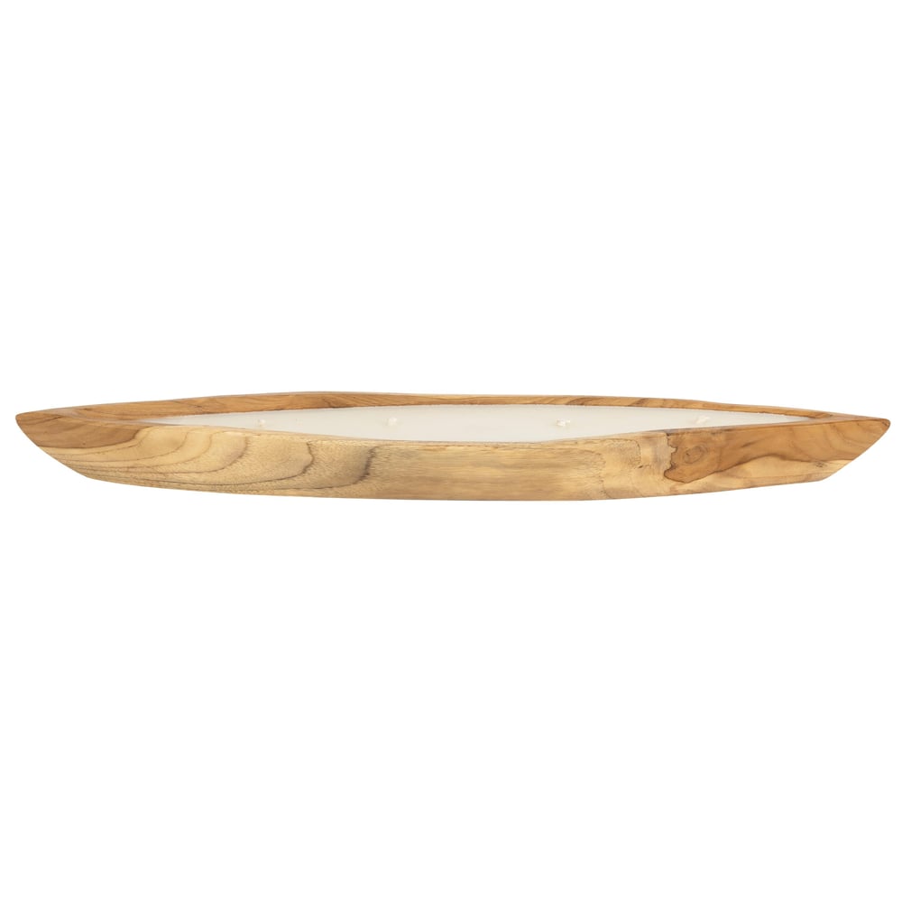 Dekoratif Mum Teak Tekne Formu 65cm L
